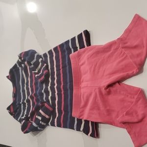 Baby Gap Size 4 Striped Dress Matching Leggings Outfit 2 Piece Set